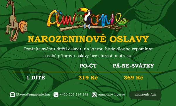 narozeninové oslavy - ceník